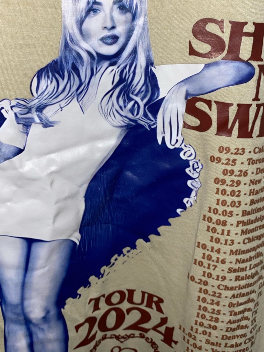 SABRINA CARPENTER Authentic Concert Tour Tee - Picture 5 of 6